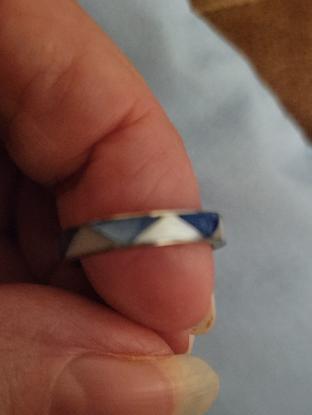 Mother Pearl Geometric Women’s Ring Size 5
